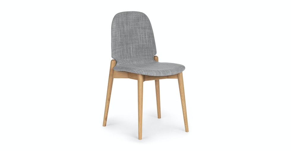 Albo Pebble Gray Oak Dining Chair - set of 2 - Image 0