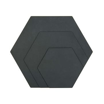 Epicurean Hexagon Serving Boards, Slate, Set of 2 - Image 0