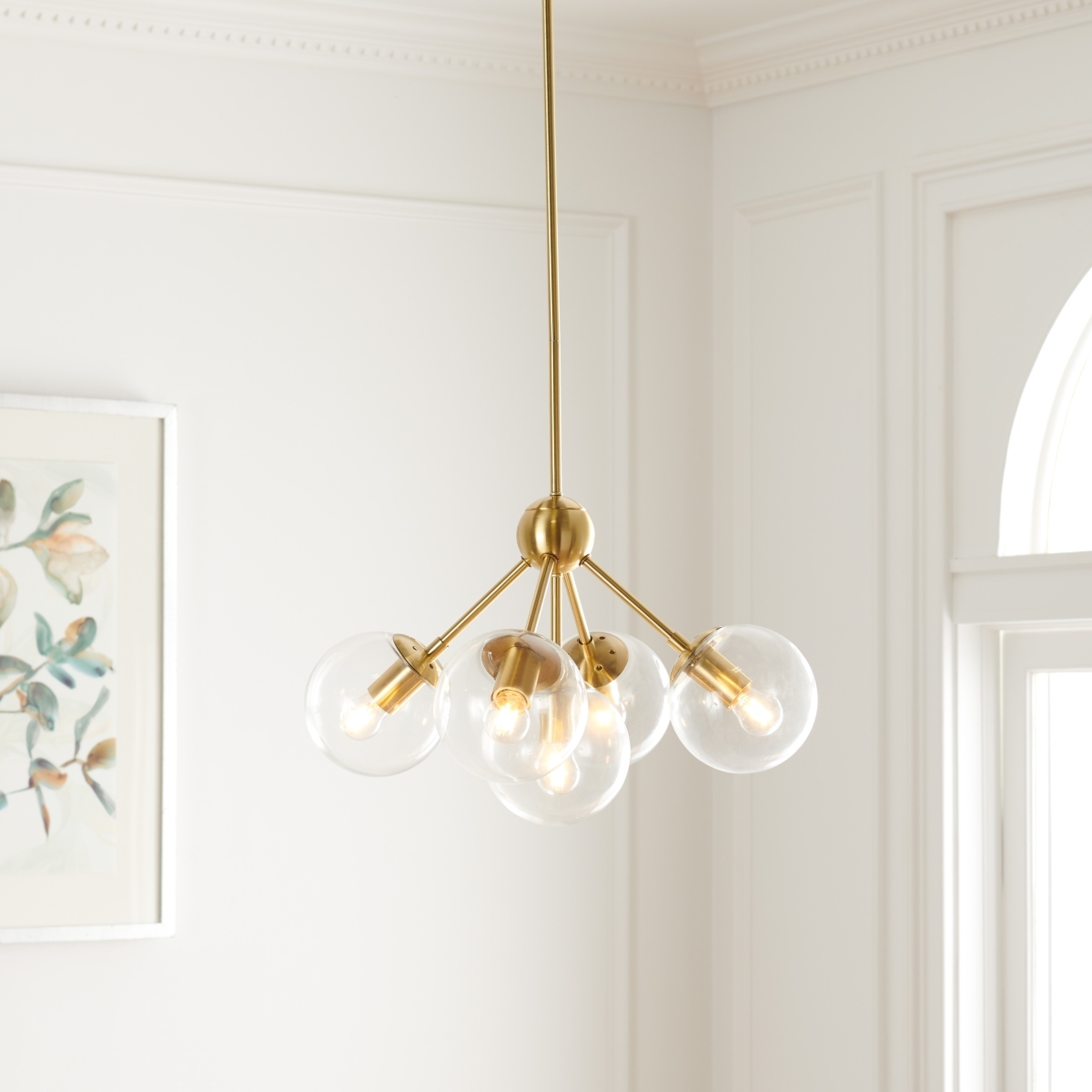 Aderynn 5Lt 18" Chandelier - Gold - Image 3