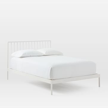Durham Metal Bed, Twin, White - Image 0