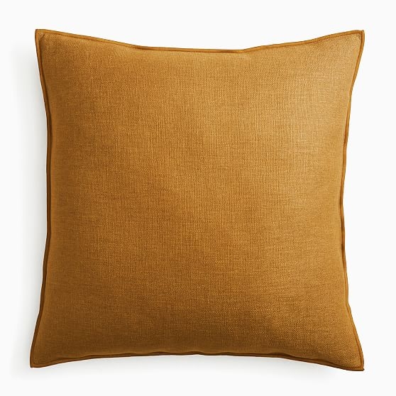 Classic Linen Pillow Cover, 24"x24", Golden Oak, Set of 2 - Image 0