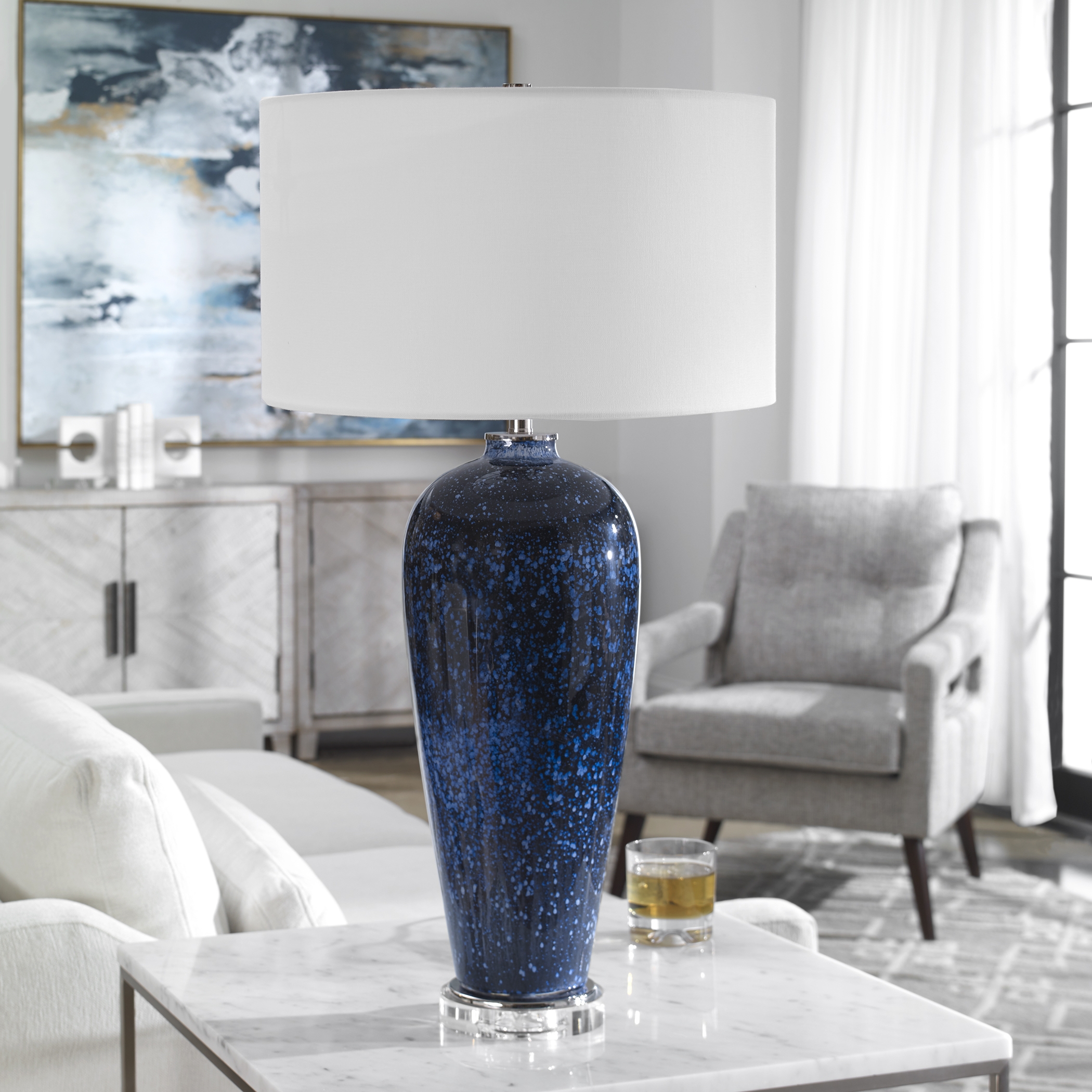 Stargazer Cobalt Navy Table Lamp - Image 2
