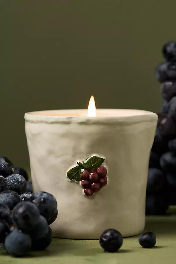 Bistro Fruity Bordeaux Grape Ceramic Candle - Image 0