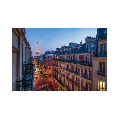 Balcony With A View Of The Eiffel Tower At Night, Paris, France - Image 0