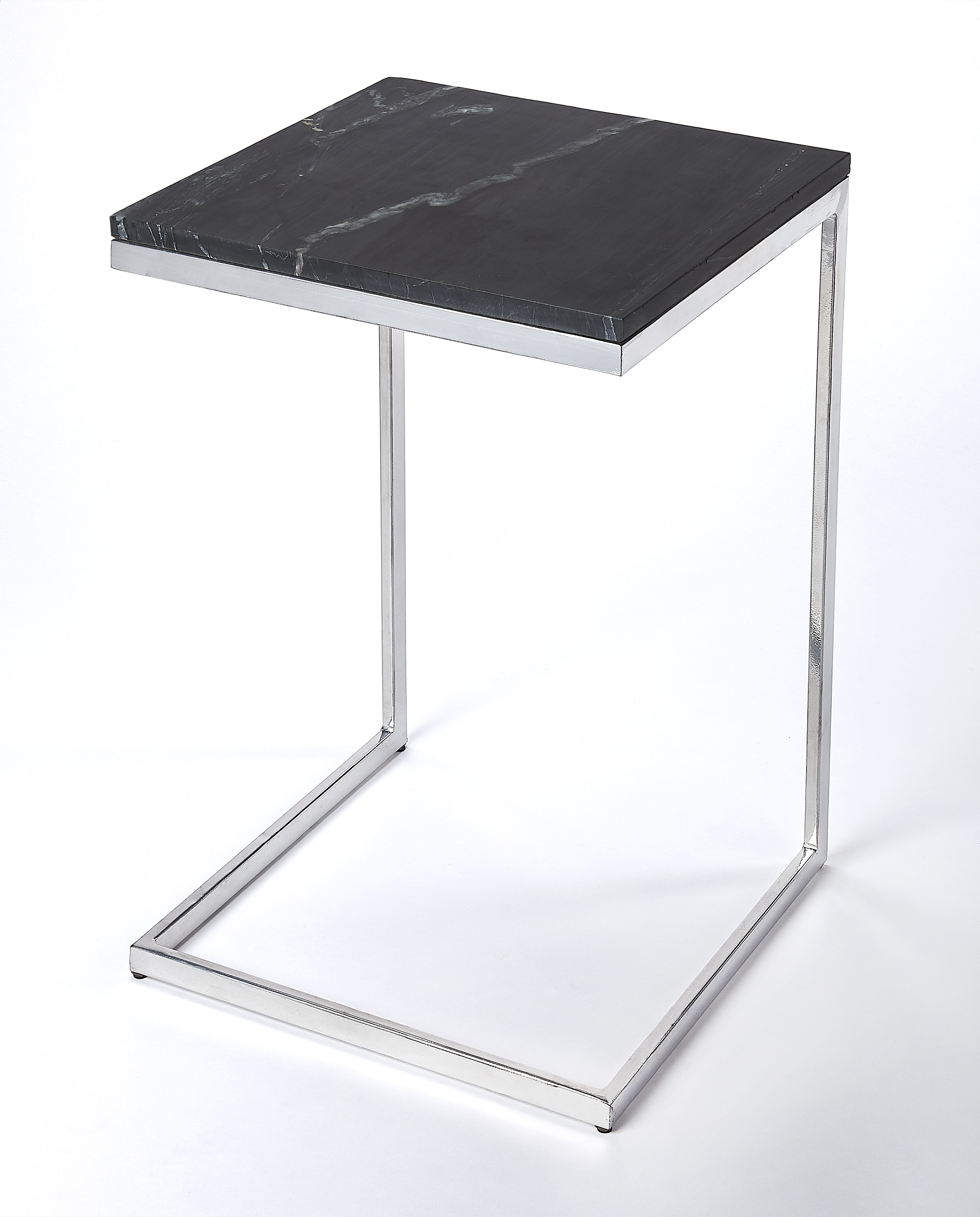 Lawler Black Stone Side Table - Image 0