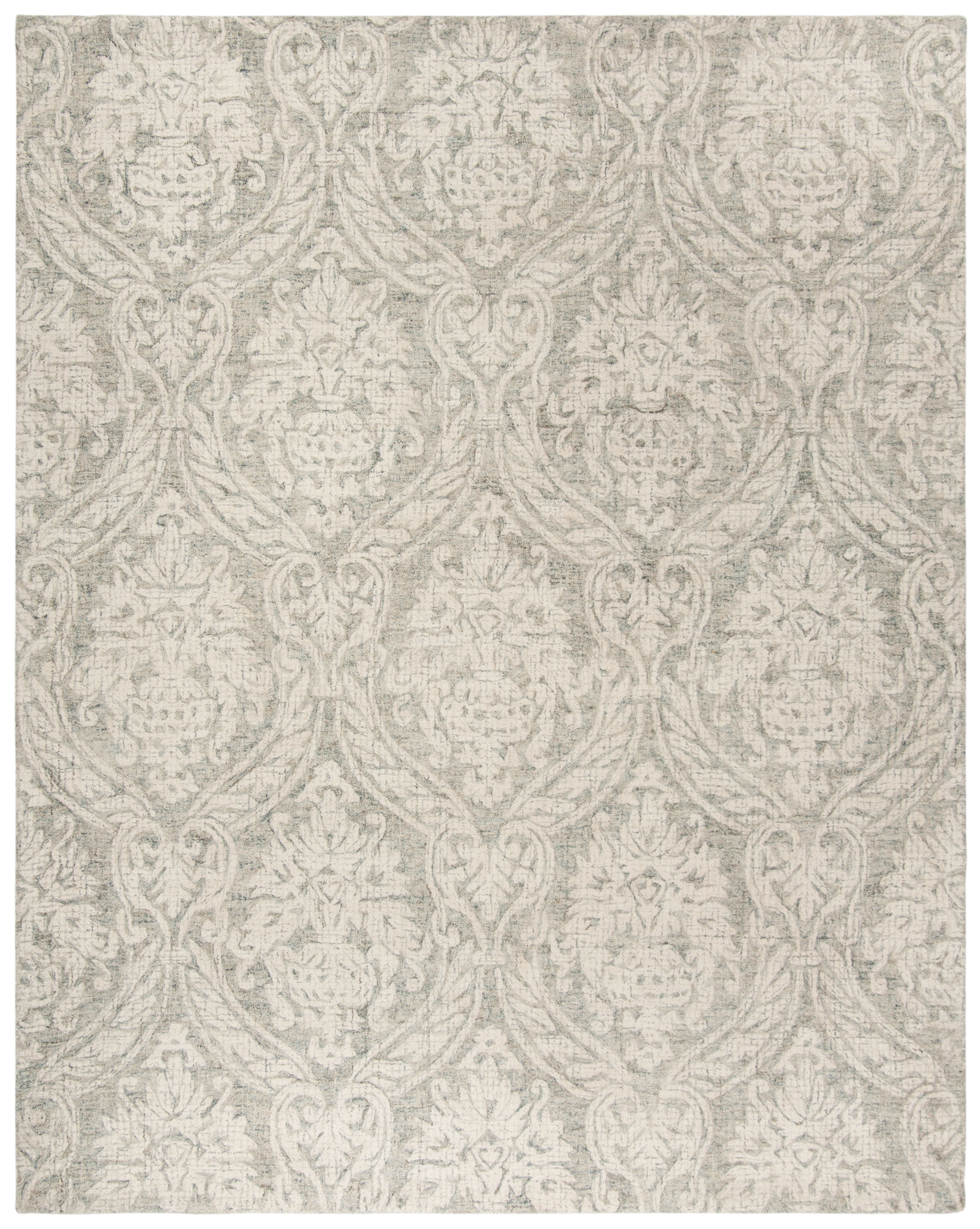 Arlo Home Hand Tufted Area Rug, ABT204A, Grey/Ivory,  8' X 10' - Image 0