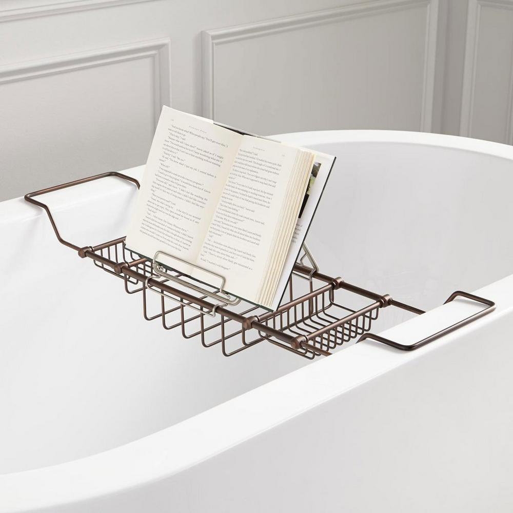 Signature Hardware Nottingham Brass Tub Caddy - Image 0