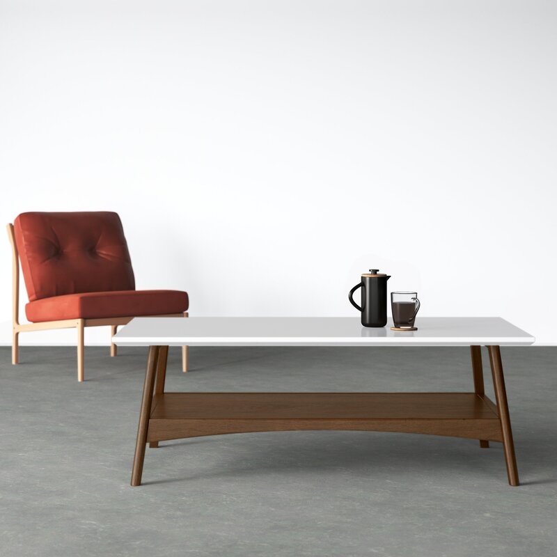 Soho 4 Legs Coffee Table with Storage - Image 4