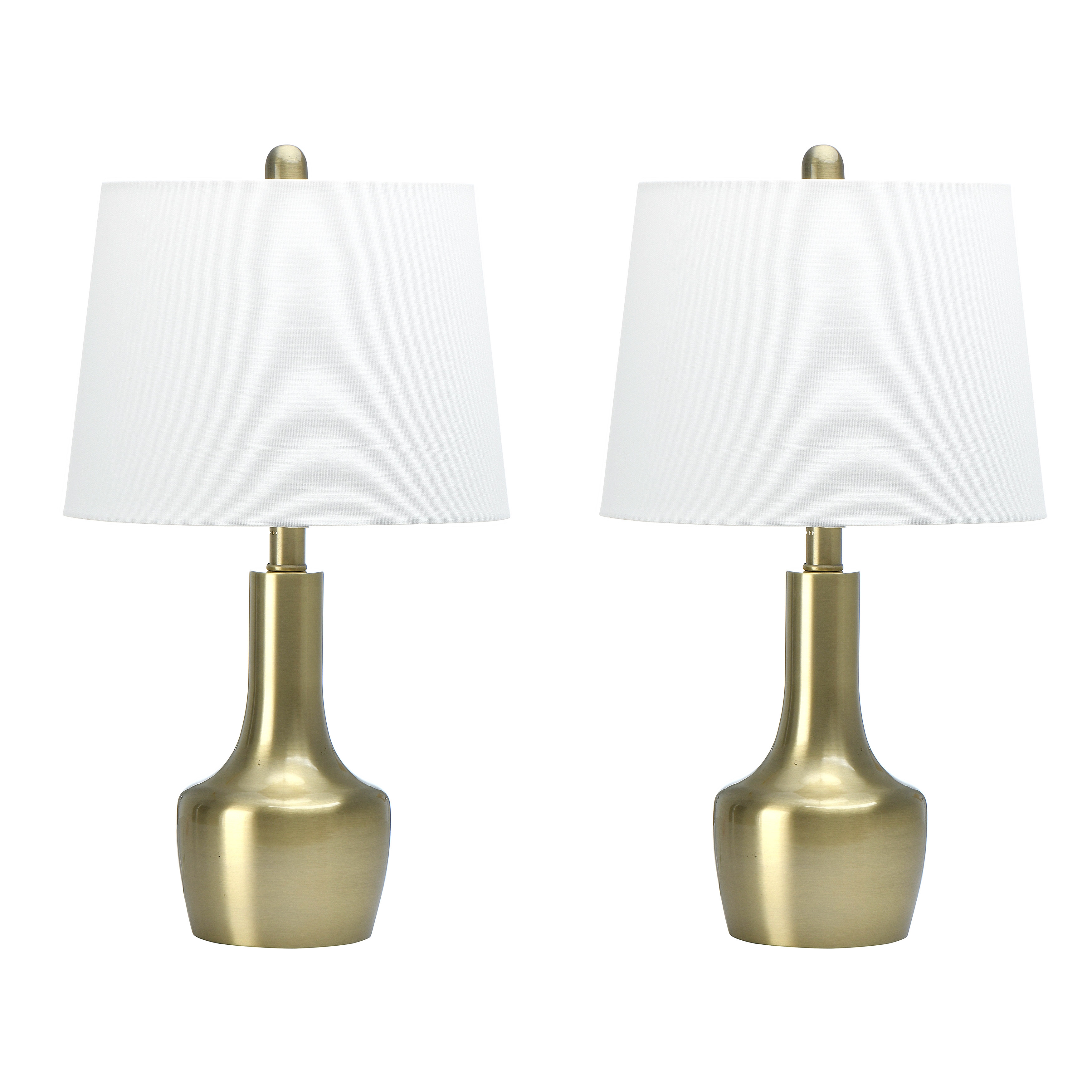 Urn Shaped Table Lamps, Brass, 22" Set of 2 - Image 0
