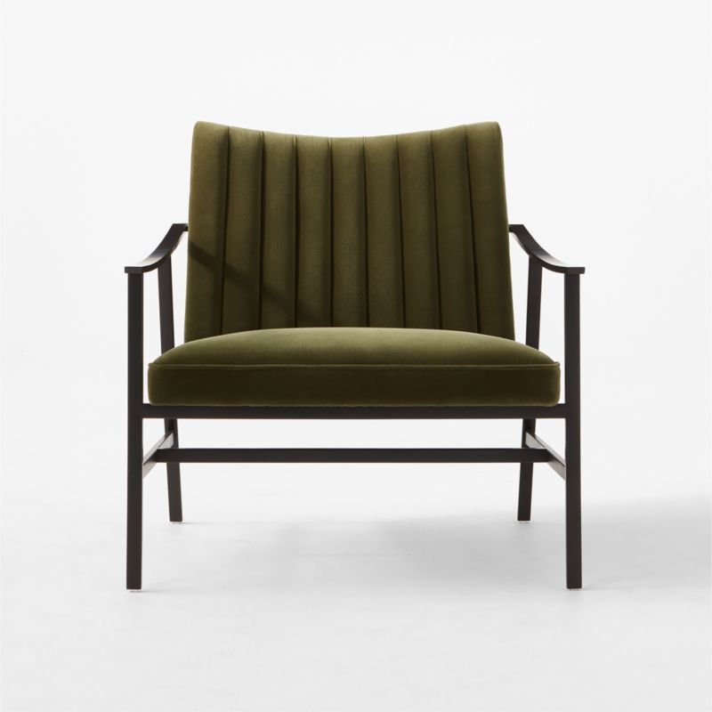 Blair Green Velvet Accent Chair by Paul McCobb - Image 1