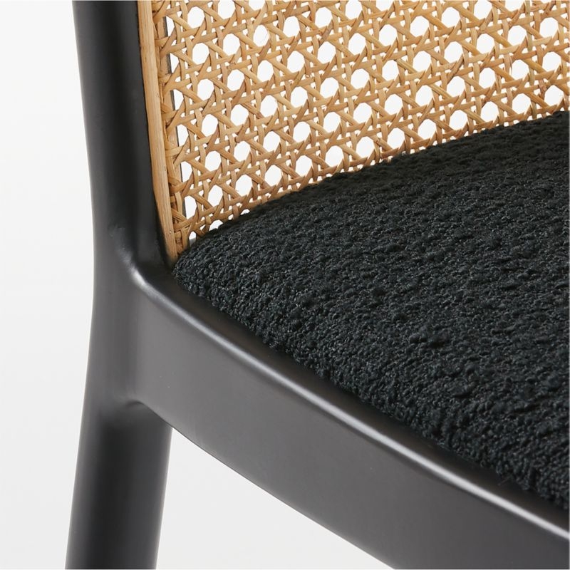 Nadia Black Cane Dining Chair - Image 9