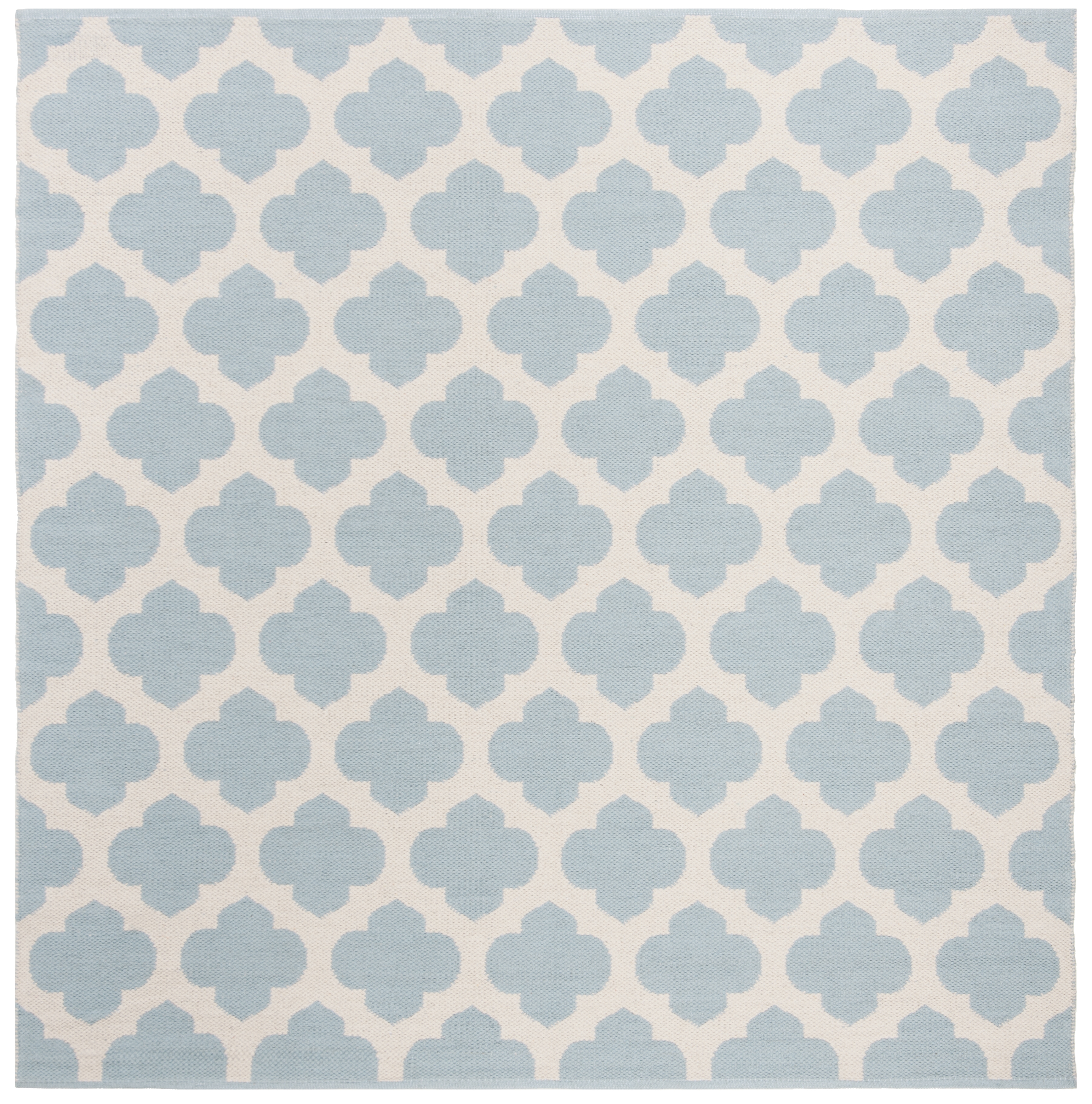 Arlo Home Hand Woven Area Rug, MTK723K, Light Blue/Ivory,  6' X 6' Square - Image 0
