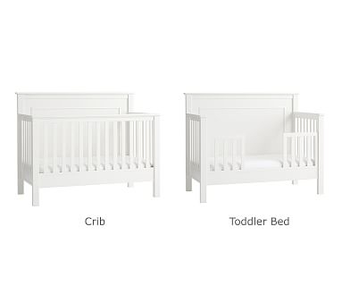 Fillmore 4-in-1 Toddler Bed Conversion Kit, Simply White, In-Home Delivery - Image 1