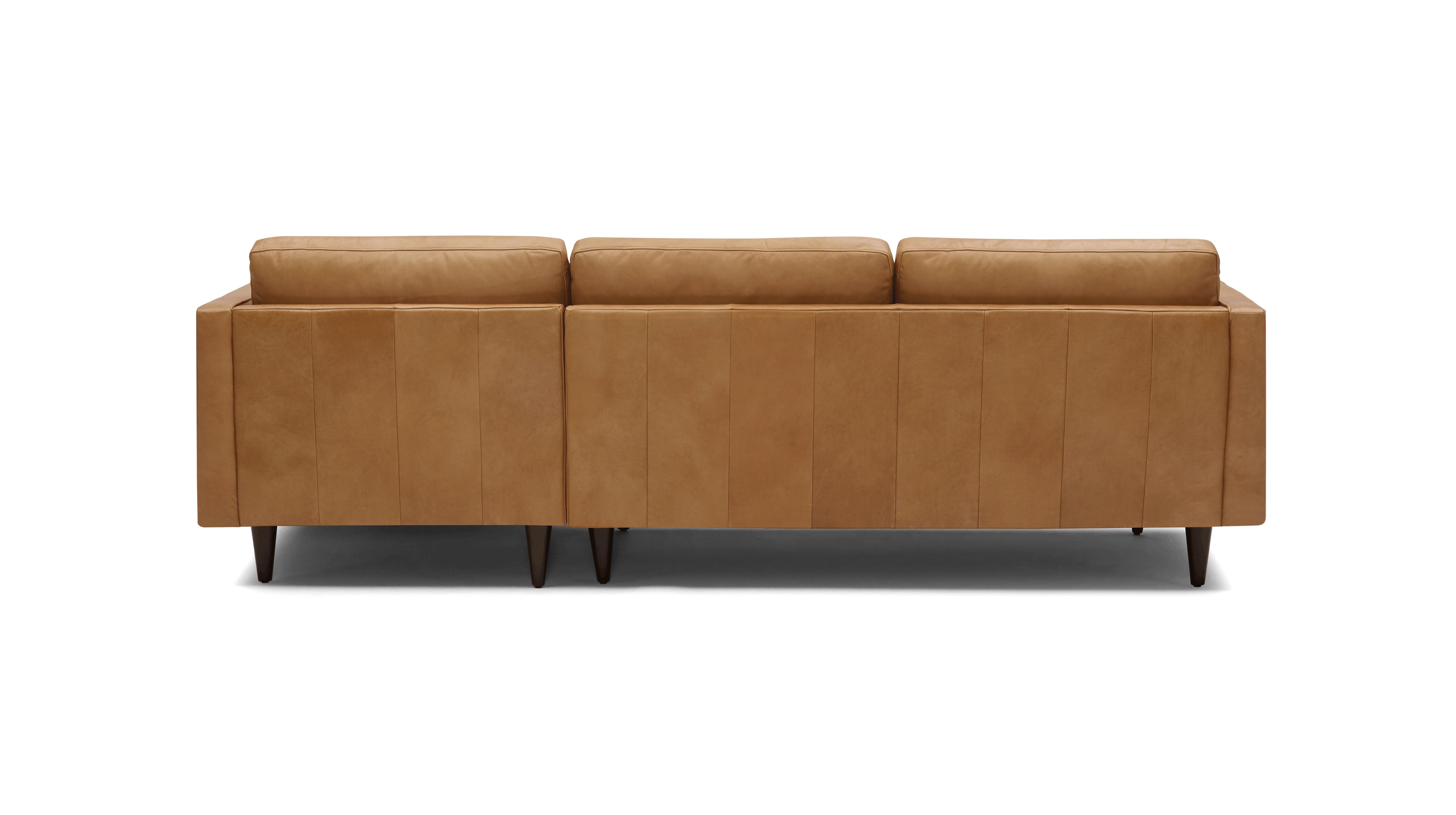 Briar Leather Sectional - left - Image 4
