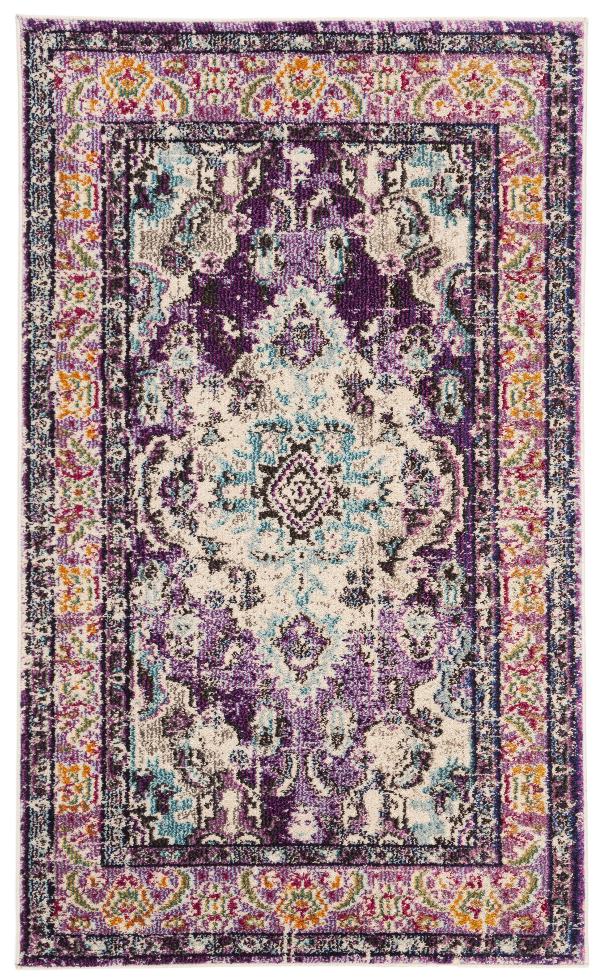 Arlo Home Woven Area Rug, MNC243L, Violet/Light Blue,  3' X 5' - Image 0