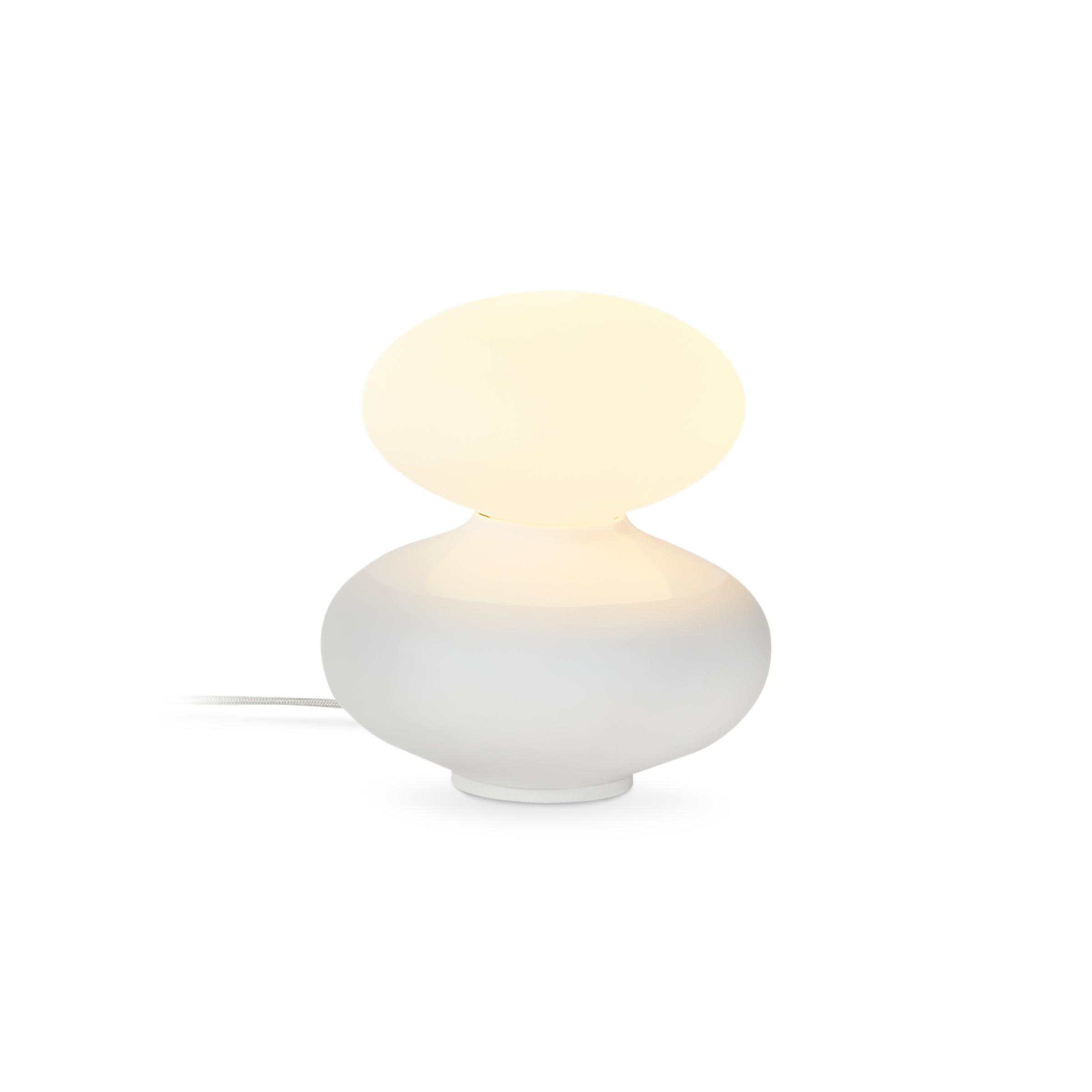 Oval Table Lamp - White - Image 0