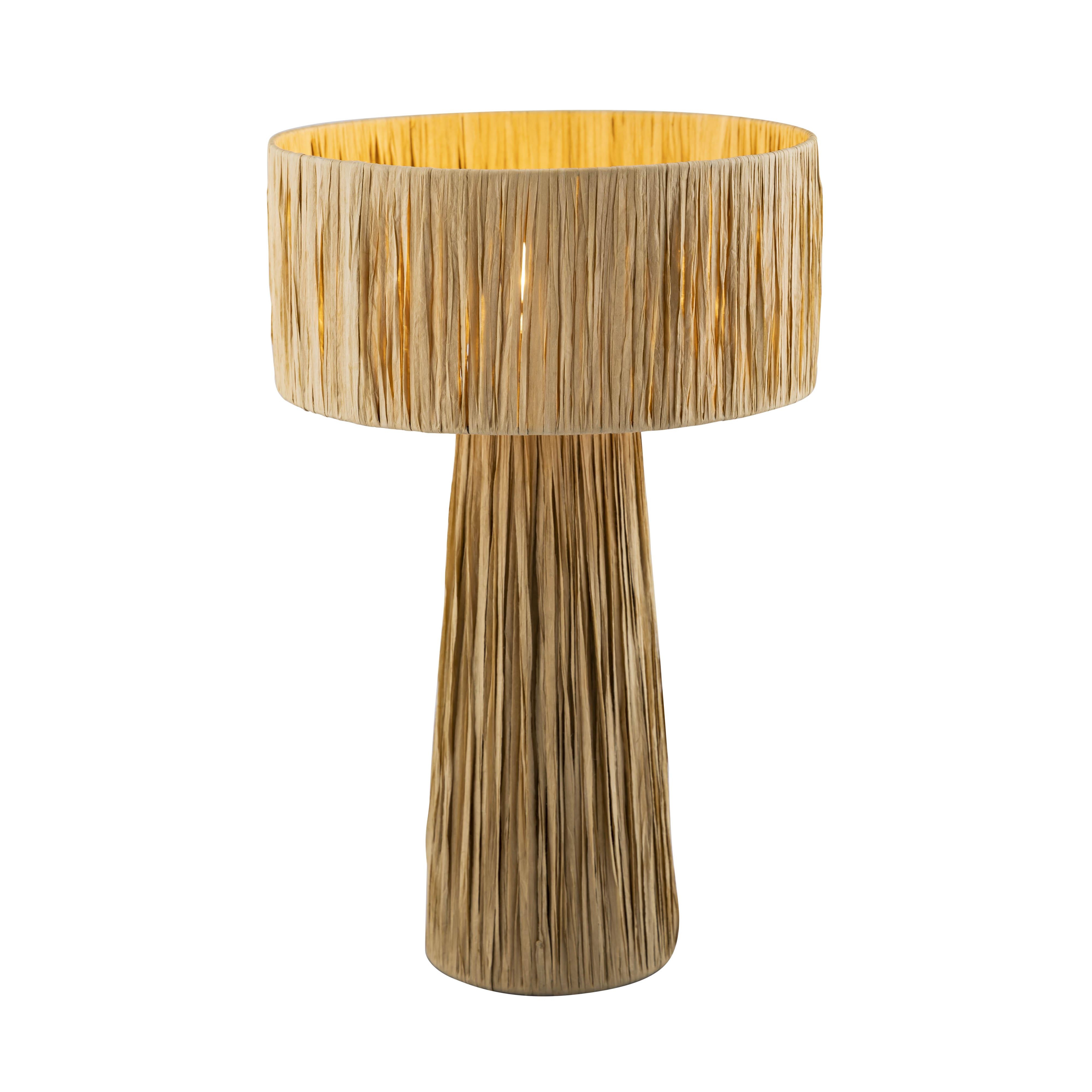 Shelby Raffia Natural Table Lamp - Image 2