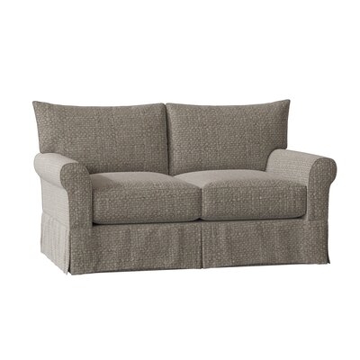 Amari 65" Rolled Arm Slipcovered Loveseat with Reversible Cushions - Image 0