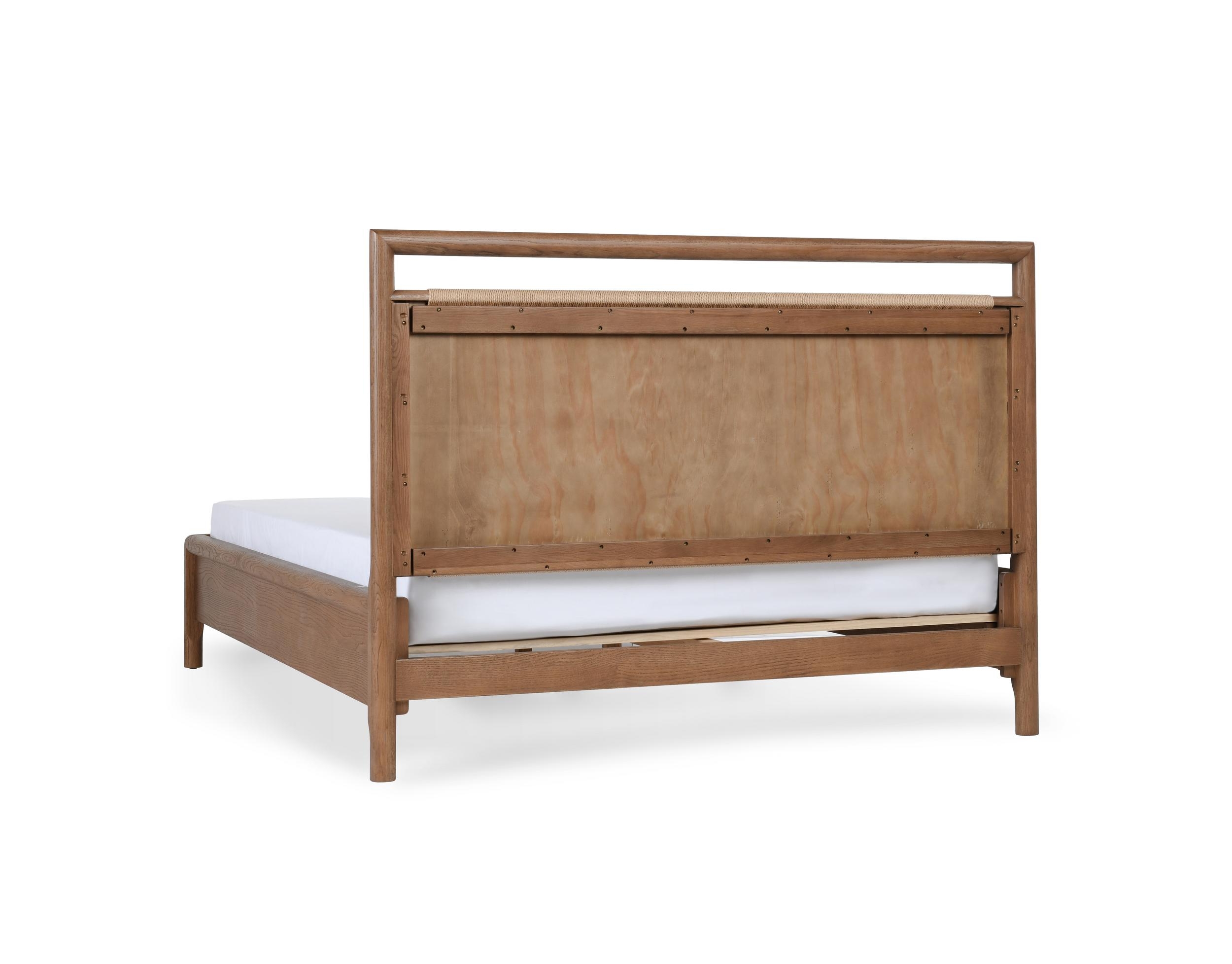 Corda Oak Wood Cal King Bed Brown/Natural - Image 3