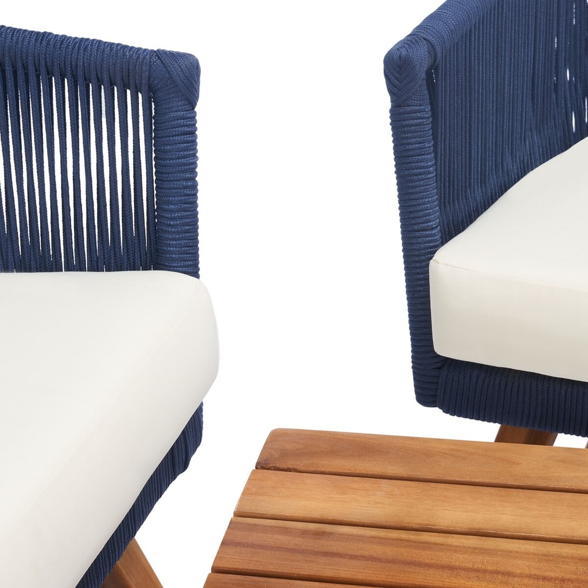 Velso 4 Pc Living Set - Navy/Beige - Safavieh - Image 3