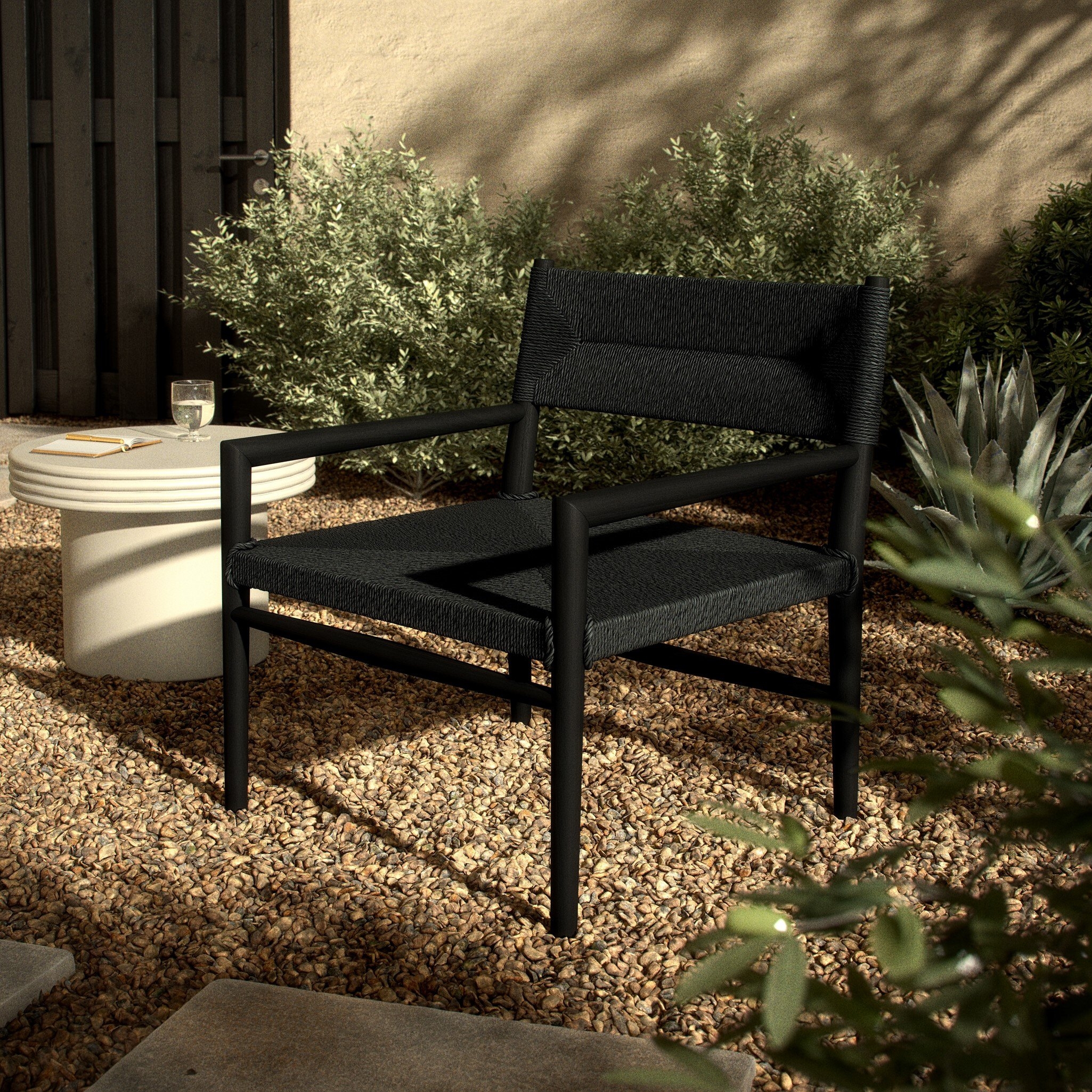 Lomas Outdoor Chair - Black Teak - Image 13