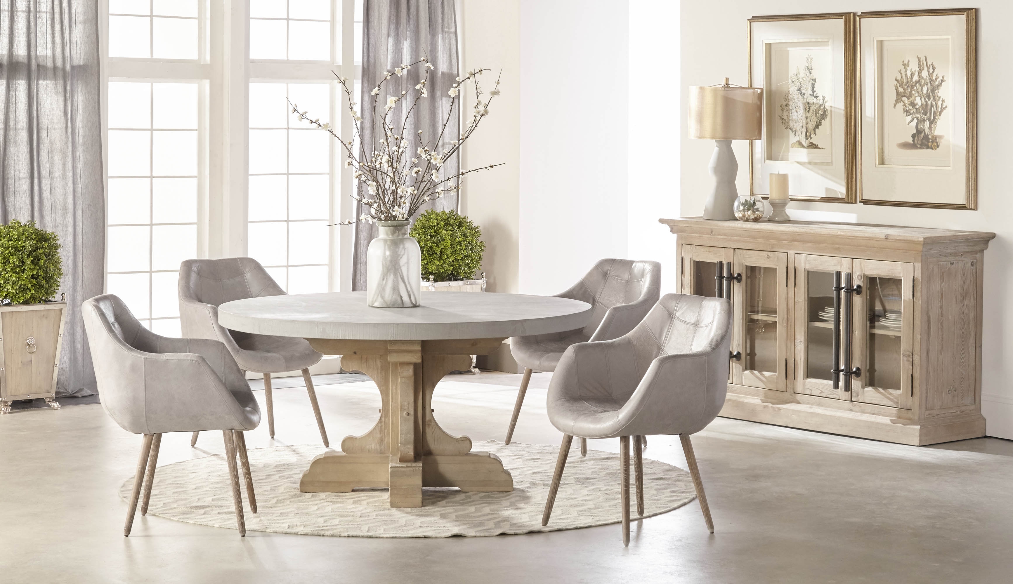 Bastille 60" Round Dining Table Top - Image 9