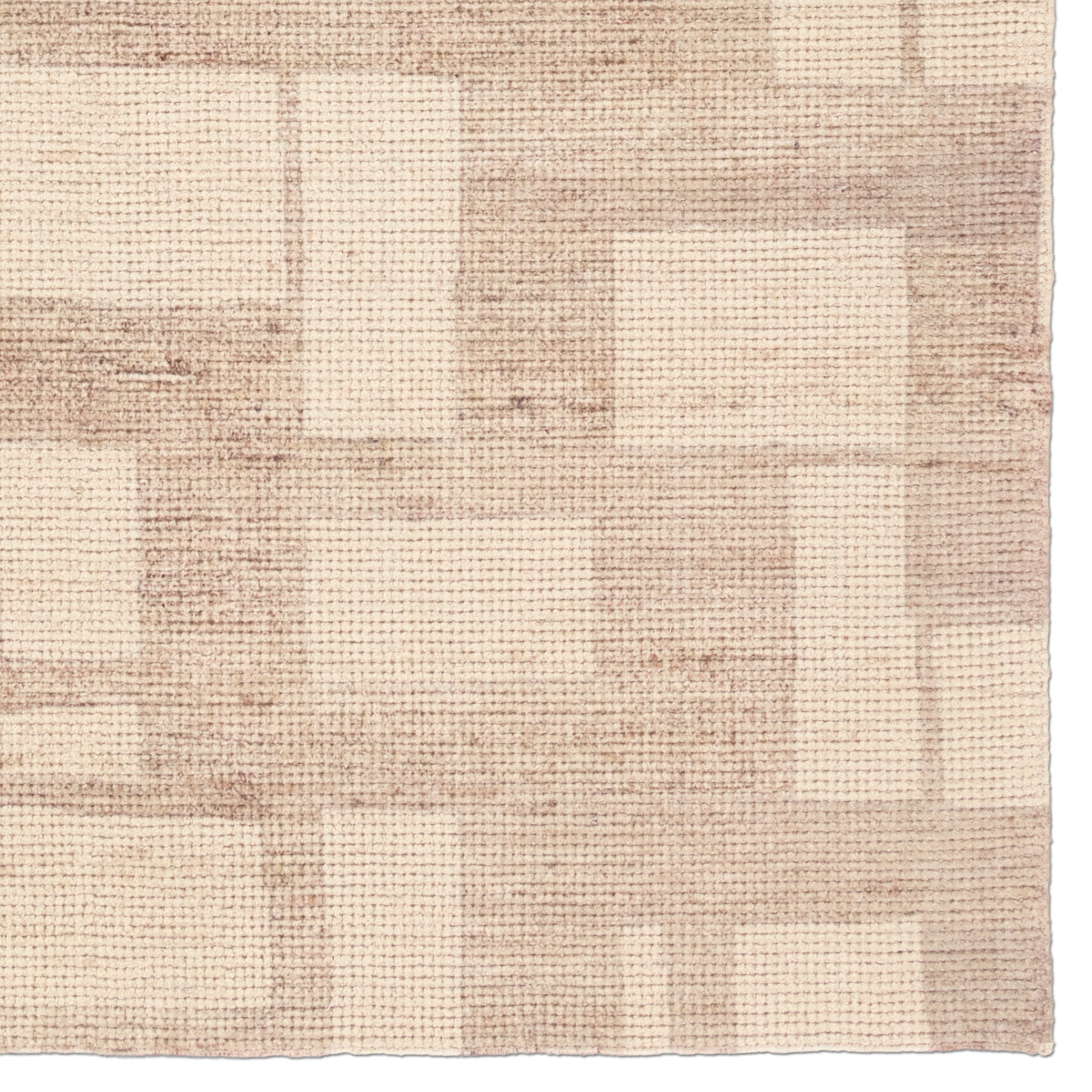 Armes THO08 Handmade Abstract Tan and Brown Area Rug (8'6"x11'6") - Image 3