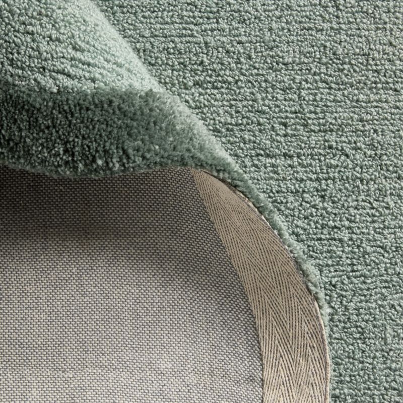 Wavy Border Muted Teal Kids Performance Area Rug 5'x8' - Image 2