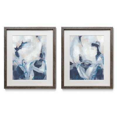 Blue Process I - 2 Piece Picture Frame Painting Print Set on Paper - Image 0