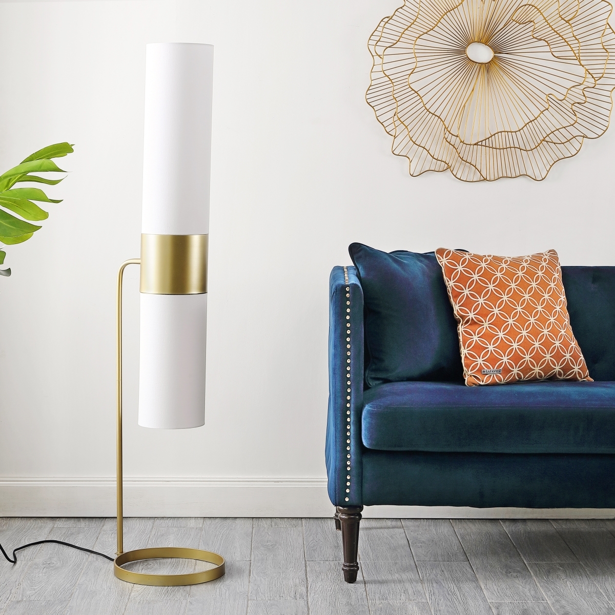 Fierro 55" Floor Lamp - Gold - Image 1