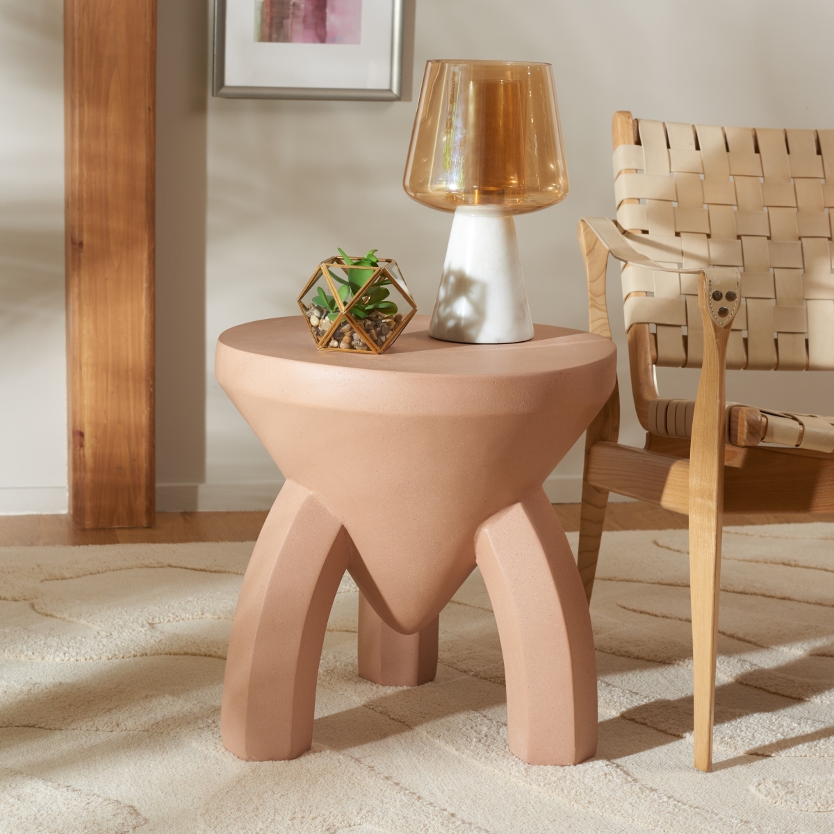 Keilani Accent Table - Terracotta - Safavieh - Image 1