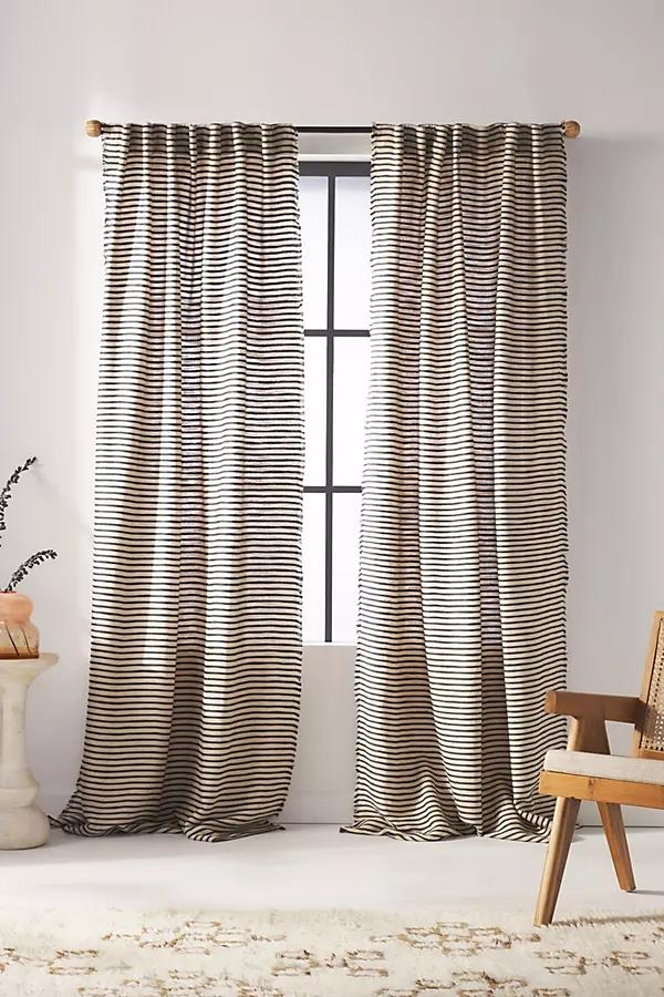 Luxe Linen Blend Woven Curtain - Image 0