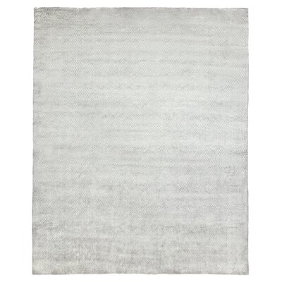 Merle Hand Knotted Silver Rug - Image 0