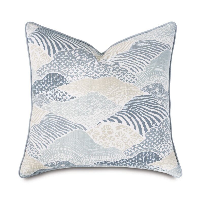 Eastern Accents Brentwood by Barclay Butera Square Cotton Pillow Cover & Insert - Image 0