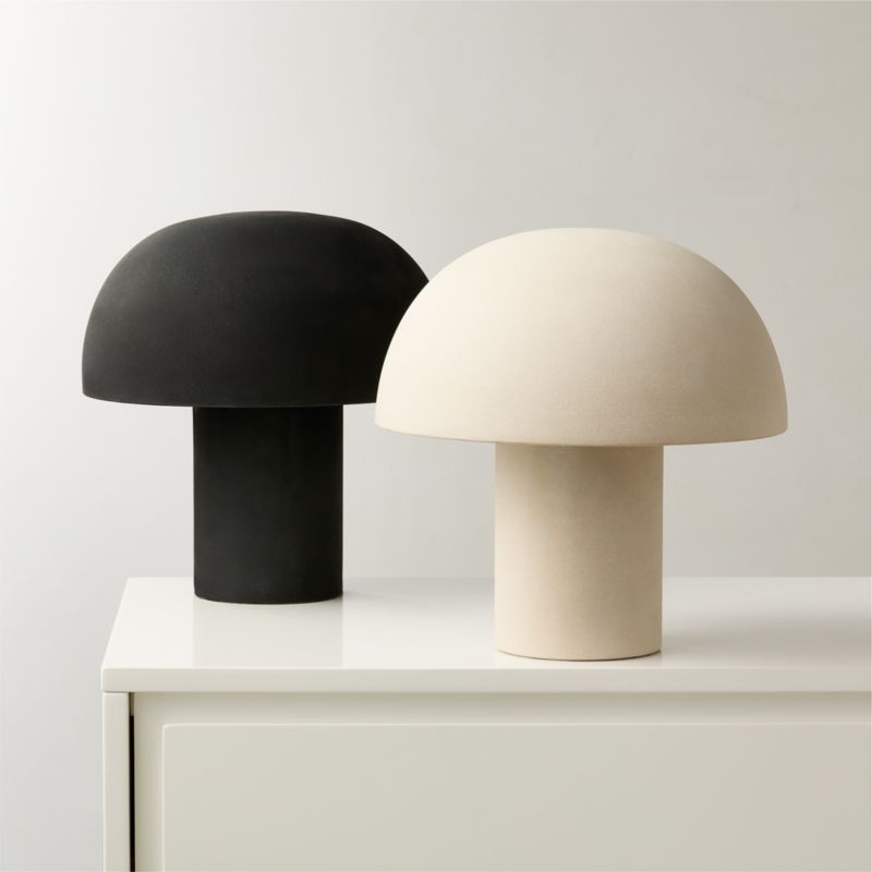 Enoki Mini Black Dome Table Lamp - Image 4
