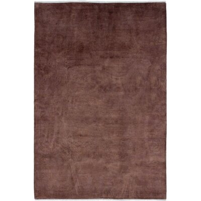 One-of-a-Kind Mahanoy Hand-Knotted 2010s Kosak Brown 6' x 9' Wool Area Rug - Image 0