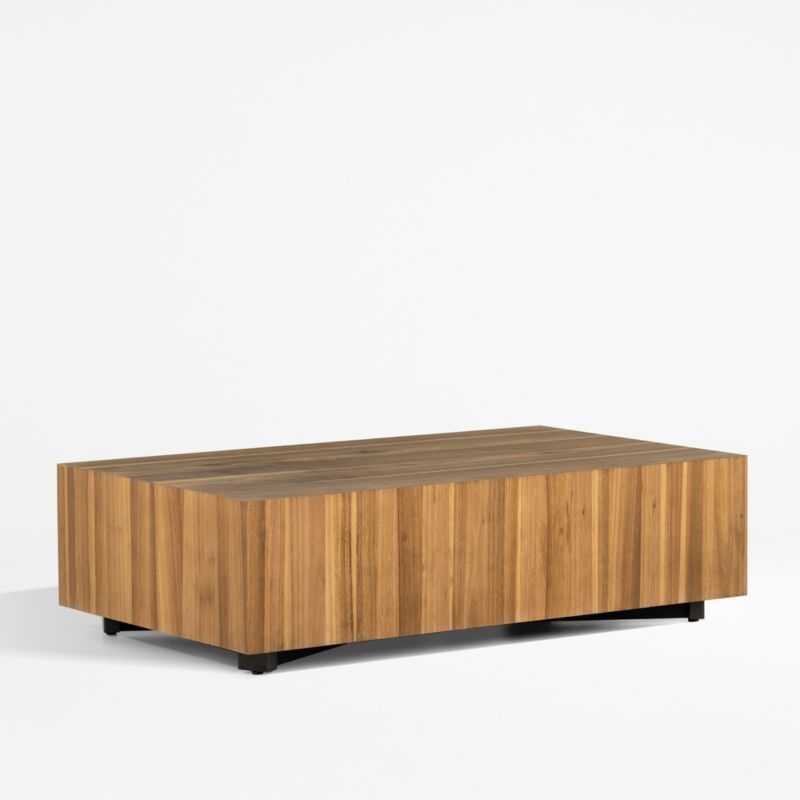 Dillon Natural Yukas Wood 53" Rectangular Coffee Table - Image 1