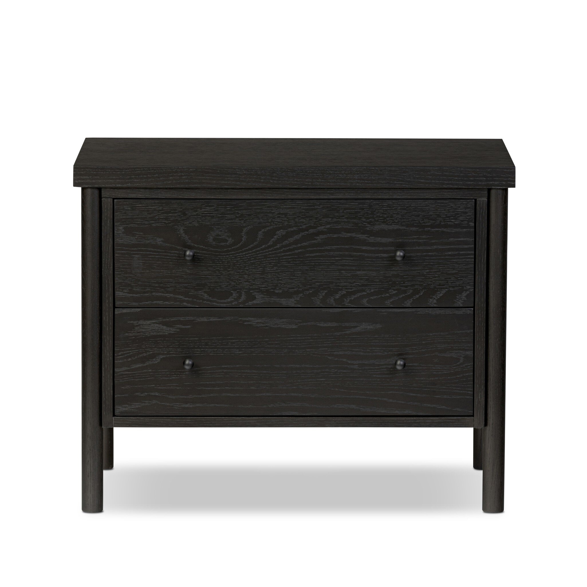 Roark Nightstand - Ebony Oak Veneer - Image 0