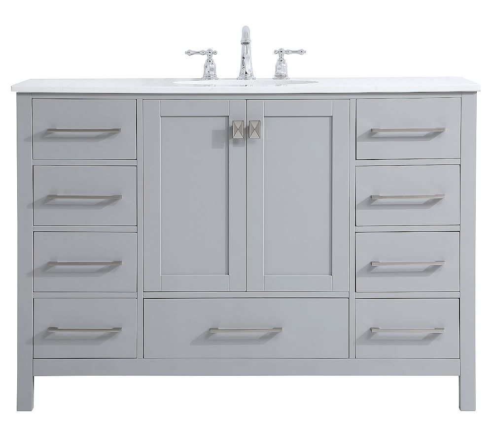 Riola 48" Single Sink Vanity, Gray - Image 0