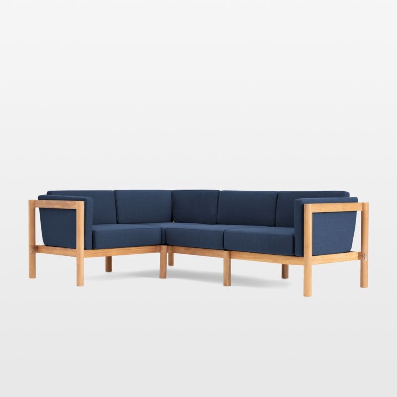 Neighbor ™ Haven Navy Blue 4-Piece Outdoor Sectional Sofa - Image 1