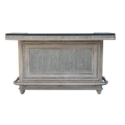 Adelina Textured Front Bar with Wine Storage - Image 0