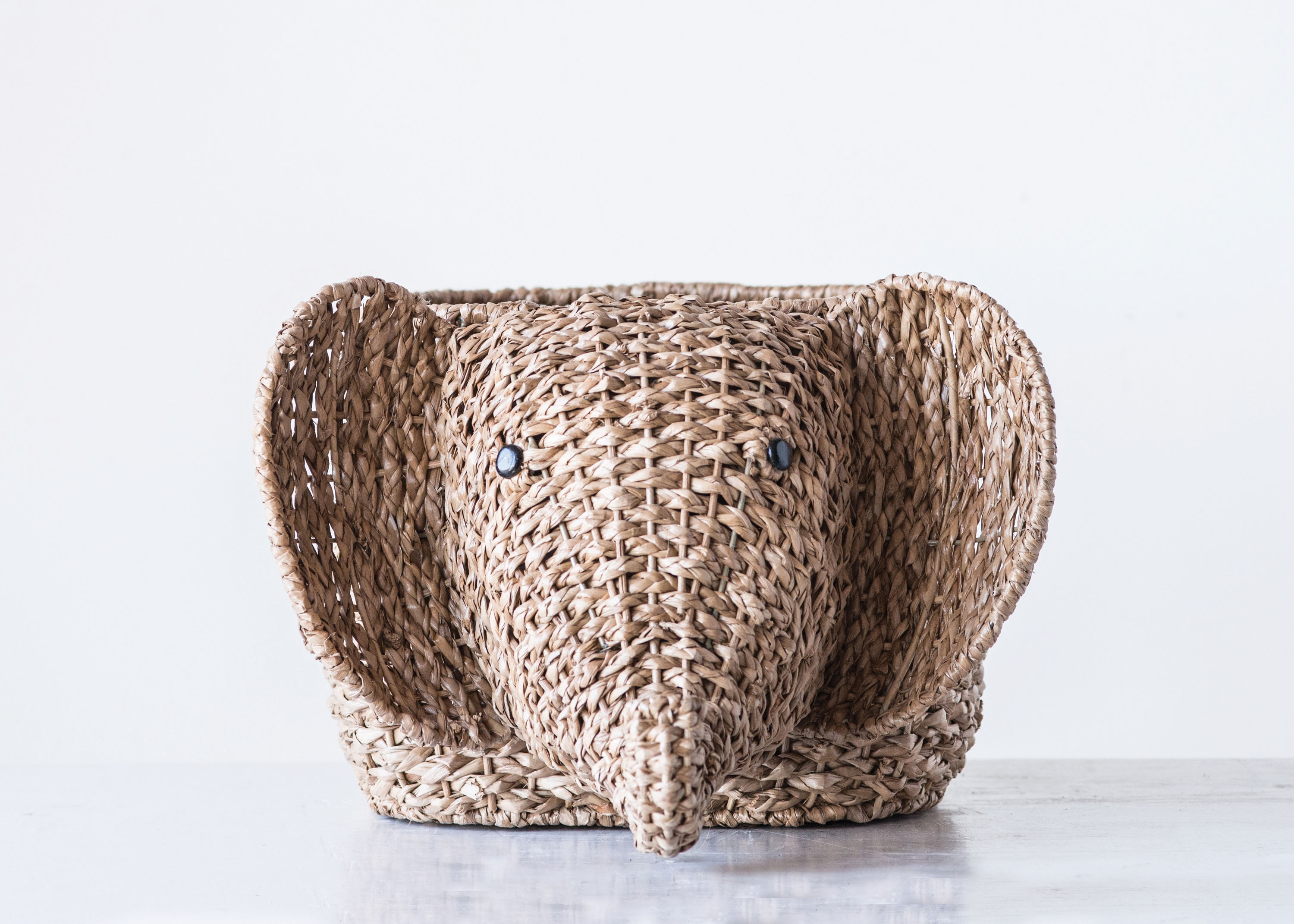 Woven Elephant Basket - Image 1