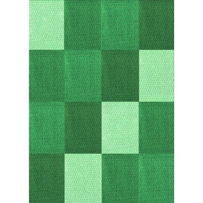 Mcrae Geometric Wool Green Area Rug - Image 0