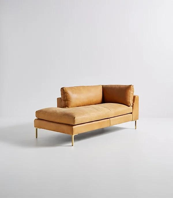 Bowen Modular Leather Chaise - Image 0