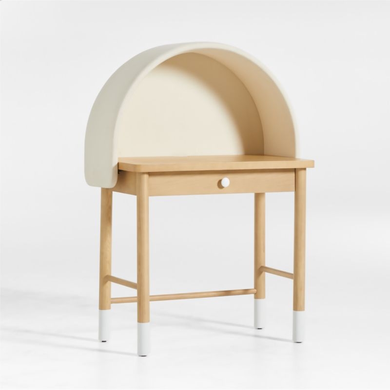 Aksel Fabric-Covered Kids Desk Hutch - Image 2