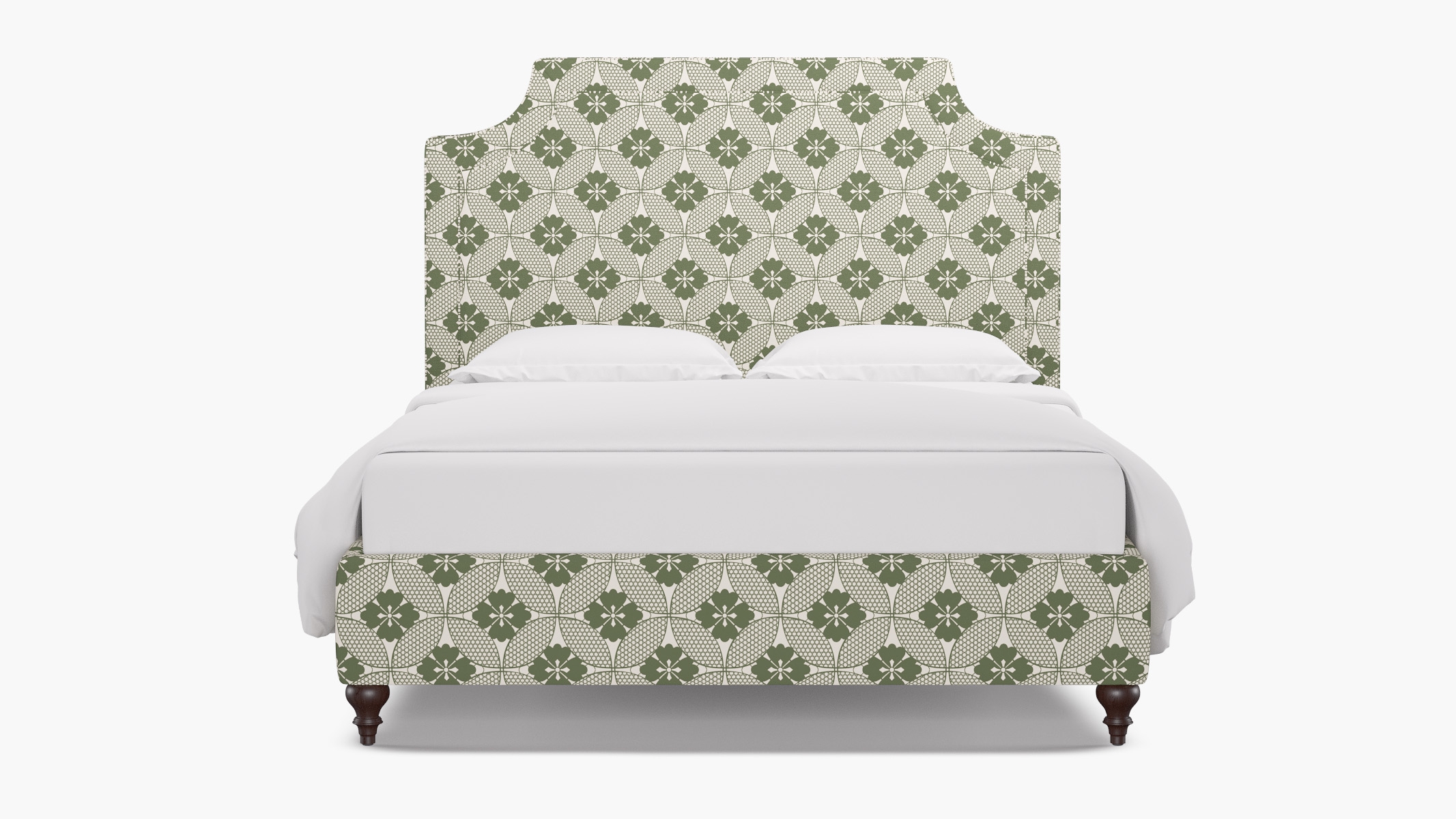 Deco Bed, Sage Solaire, Espresso Traditional Turned Leg, Twin - Image 0