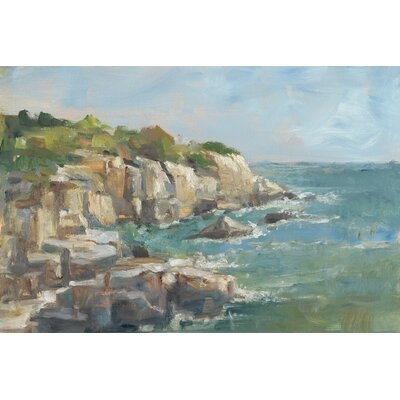 Impasto Ocean View I' Painting on Canvas - Image 0