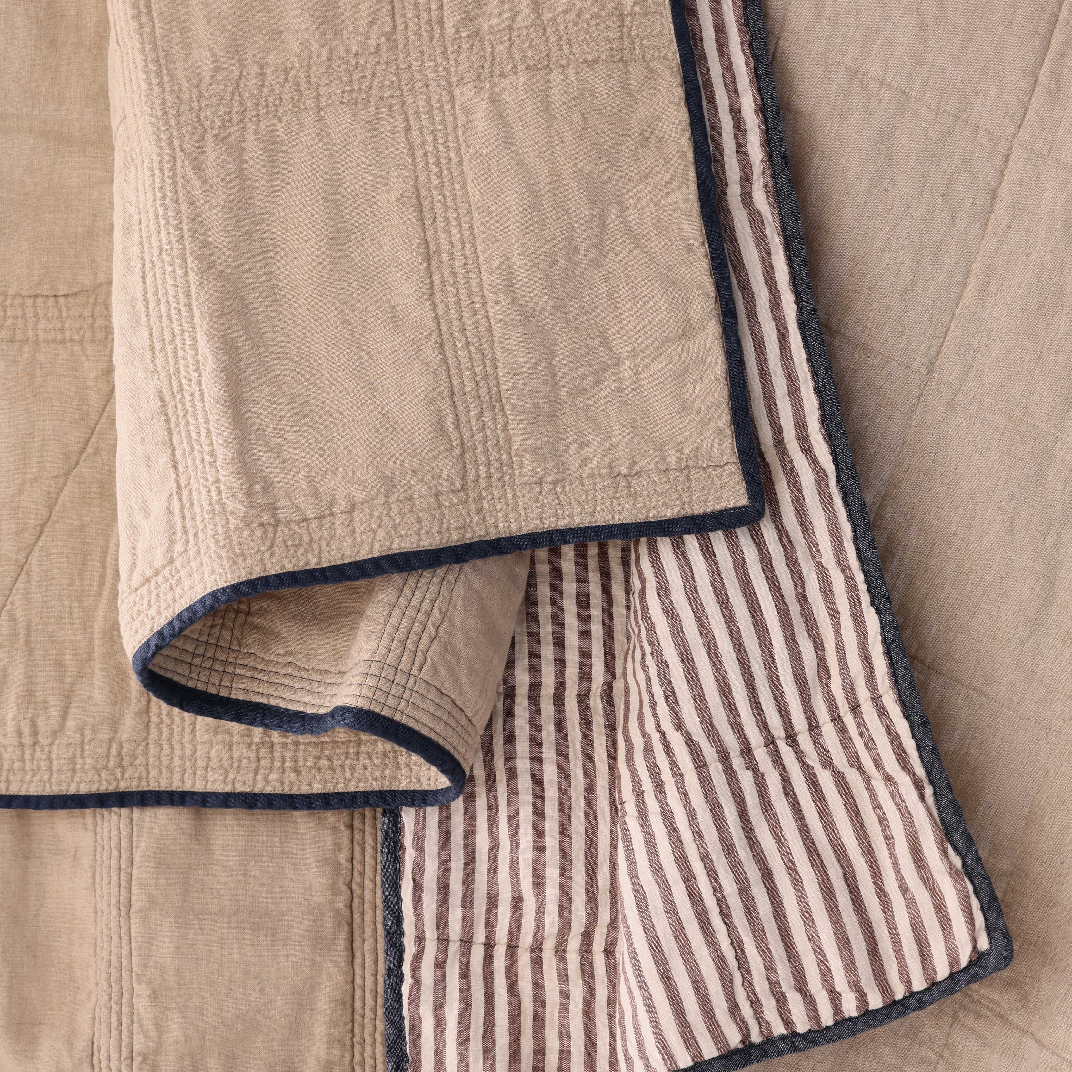 The Citizenry Bristol Quilted Throw | Sand - Image 2