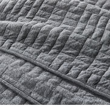 Jersey Blanket, Full/Queen, Charcoal - Image 2