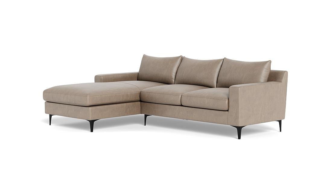Sloan Leather Left Chaise Sectional - Image 2